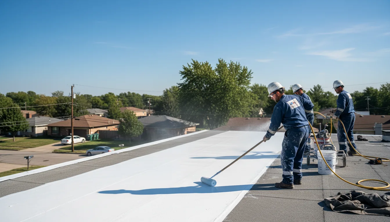 Commercial roof coating in Belding, MI near me